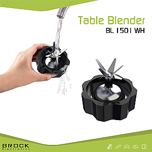 BROCK Blenderis. 1.5 L stikla trauks 500W