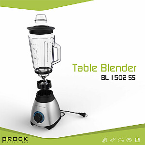 BROCK Blenderis. 1.5 L stikla trauks 500W