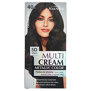 Краска для волос JOANNA Multi Cream Metallic Color 5D Effect 40.5 Холодный Коричневый