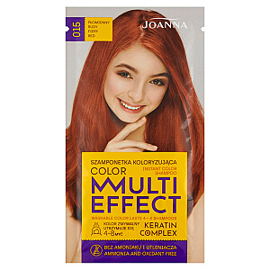 JOANNA Multi Effect Keratin Complex Color Instant Color Shampoo окрашивающий шампунь 015 Płonowy Rudy 35г