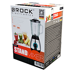 BROCK Blenderis. 1.5 L stikla trauks 500W