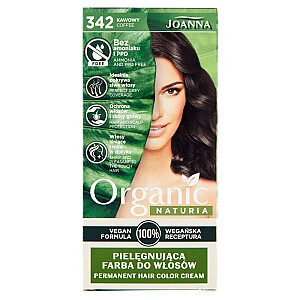 JOANNA Naturia Organic kopjoša matu krāsa bez amonjaka un PPD 342 Coffee.