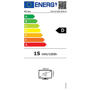 HP E24i G4 E-Series 61 cm (24 collas) 1920 x 1200 pikseļi WUXGA melns sudrabs