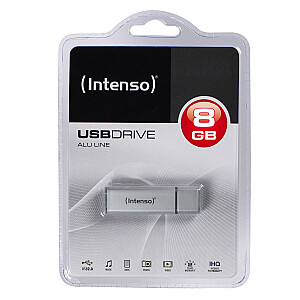Intenso USB 8 ГБ 6,5/28 Alu Line серебристый U2