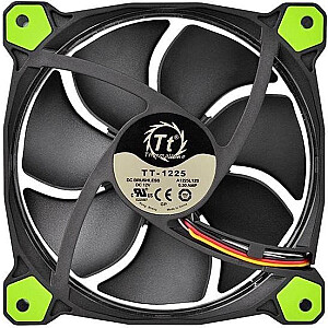 Thermaltake Riing 12 zaļš LED bloks ar 3 ventilatoriem