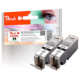 PEACH melnā tinte ir saderīga ar PGI-570XL Dual Pack.