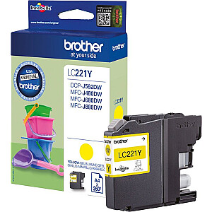 Brother Ink Yellow LC-221Y