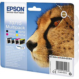 EPSON T0715 ink cartridge black + tri