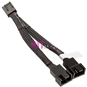 Y-образные кабели EKWB для 4-контактного вентилятора с ШИМ, 10 см (черные)