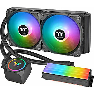 Thermaltake Floe RC240 šķidruma dzesēšanas centrālais procesors un atmiņas AIO ūdens dzesēšana (melns)