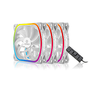 Enermax SquA RGB, белый, 3 шт., 120x120 — UCSQARGB12P-W-BP3