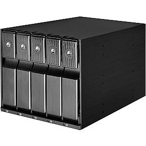 SilverStone SST-FS305-12G Внешний корпус 3,5 дюйма с 5 отсеками — черный