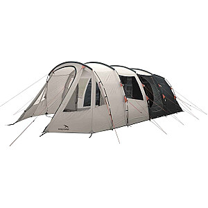 Easy Camp Palmdale 600 Lux tuneļa telts (gaiši pelēka/tumši pelēka, ar vestibilu, 2022. gada modelis)