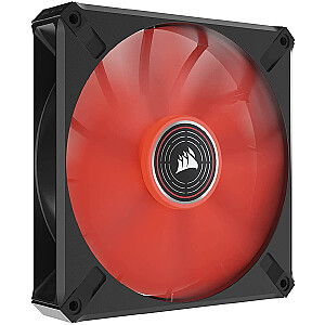 Corsair iCUE ML140 ELITE Red Premium 140x140x25 korpusa ventilators (melns/sarkans, viens ventilators)
