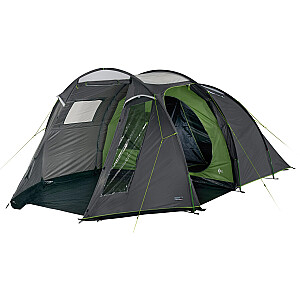 Семейная туннельная палатка High Peak Ancona 5.0 (тёмно-серый/зеленый, модель 2022 г.)