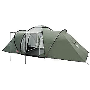 Coleman Ridgeline 6 plus 6 personu kupolveida telts (tumši zaļa/pelēka, tuneļa pagarinājums)