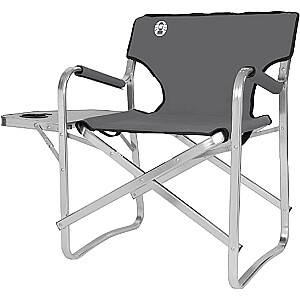 Coleman alumīnija klāja krēsls ar galdu 2000038341, kempinga krēsls (pelēks/sudrabs)