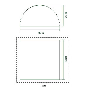 Coleman Pavilion Event Shelter Pro XL, 4,5 x 4,5 m (gaiši pelēks/zaļš)