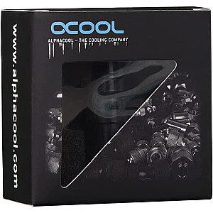 Быстросъемный разъем Alphacool icicle G1/4 IG - Deep Black, муфта (черный)