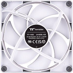 Thermaltake CT120 PC dzesēšanas ventilators balts, korpusa ventilators (balts, 2/iepakojumā)