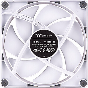 Thermaltake CT140 PC dzesēšanas ventilators balts, korpusa ventilators (balts, 2 iepakojumi)
