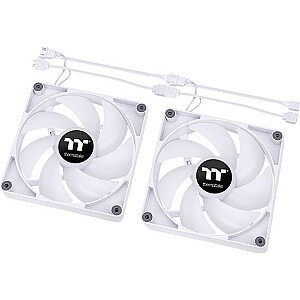 Охлаждающий вентилятор Thermaltake CT120 ARGB Sync PC Белый, корпусной вентилятор (белый, 2 шт. в упаковке, без контроллера)