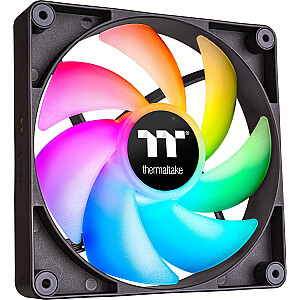 Thermaltake CT120 ARGB Sync datora dzesēšanas ventilators, korpusa ventilators (melns, 2 komplekti, bez kontroliera)