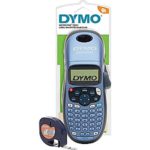 Dymo LetraTag LT-100H, маркировочное устройство (синий/черный, с клавиатурой ABC, 2174576)
