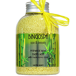 BINGO SPA Минеральная соль для спа-ванн с гиалуроновой кислотой и ванилью 650г