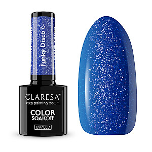 CLARESA Soak Off UV/LED hibridinis lakas Funky Disco 6 5g