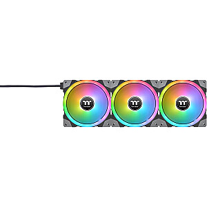 Thermaltake SWAFAN EX14 RGB TT Premium Edition datora dzesēšanas ventilatora korpusa ventilators (melns, 3 komplekti ar kontrolieri)