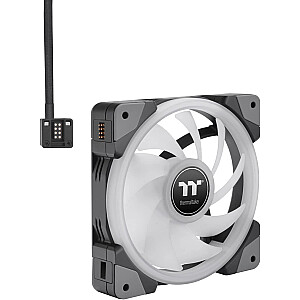 Охлаждающий вентилятор для ПК Thermaltake SWAFAN EX14 RGB TT Premium Edition, корпусной вентилятор (черный, 3 шт. в упаковке, включая контроллер)