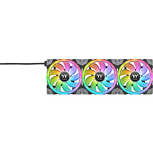 Thermaltake SWAFAN EX14 RGB TT Premium Edition datora dzesēšanas ventilatora korpusa ventilators (melns, 3 komplekti ar kontrolieri)