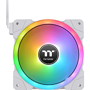 Охлаждающий вентилятор для ПК Thermaltake SWAFAN EX14 RGB White TT Premium Edition, корпусной вентилятор (белый, 3 шт. в упаковке, включая контроллер)