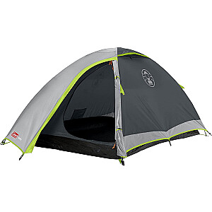 Coleman 3-местная купольная палатка Darwin 3 (серый/салатовый, модель 2023 г.)