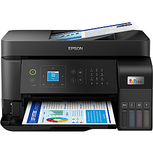 Epson EcoTank ET-4810, daudzfunkcionāls printeris (melns, USB, LAN, WLAN, skenēšana, kopēšana, fakss)