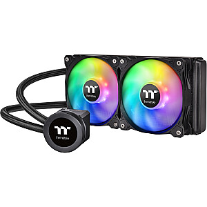 Thermaltake Floe Ultra 240 RGB CPU AIO šķidruma dzesētājs 240 mm CPU dzesētājs (melns)