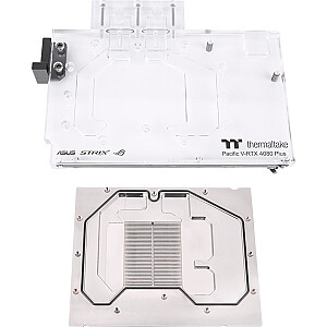 Thermaltake Pacific V-RTX 4080 Plus (ASUS ROG & TUF) Водяной блок графического процессора, водяное охлаждение (прозрачный)