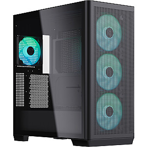 Aerocool APNX C1-BK-v1, torņa korpuss (melns)