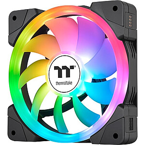 Thermaltake SWAFAN EX14 ARGB Sync PC TT Premium Edition dzesēšanas ventilatora korpusa ventilators (melns, iepakojumā pa 3)