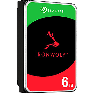 Seagate IronWolf NAS 6 TB CMR cietais disks (SATA 6 Gb/s, 3,5 collas)