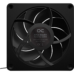 Вентилятор Alphacool Apex Stealth Metal 120 мм, 2000 об/мин, корпусной (черный)