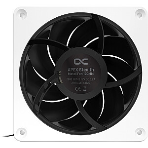 Alphacool Apex Stealth Metal 120 mm 2000 apgr./min korpusa ventilators (balts/melns)