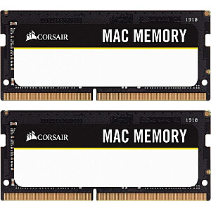 Corsair Mac DDR4 atmiņa — 32 GB — 2666 — CL — 18 — divkāršs komplekts (CMSA32GX4M2A2666C18)