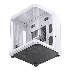 Корпус Jonsbo TK-1 2.0 Micro-ATX, закаленное стекло - белый