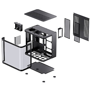 Jonsbo TK-2 2.0 Midi-Tower, rūdīts stikls - melns