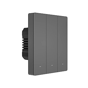 Sonoff Smart 3 kanālu Wi-Fi sienas slēdzis melns (M5-3C-80)