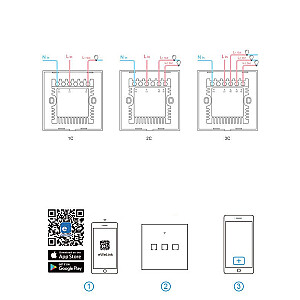 Sonoff T3 EU TX (3 kanāli)