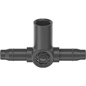 Gardena Micro-Drip-System Tee sprauslām/gala pilinātājiem, 4,6 mm (3/16), savienojums (tumši pelēks, 5 gab., 2023. gada modelis)