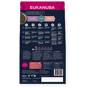 EUKANUBA Grain Free Adult Salmon - сухой корм для кошек - 2 кг